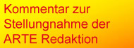 Kommentar zur Arte Stellungnahme